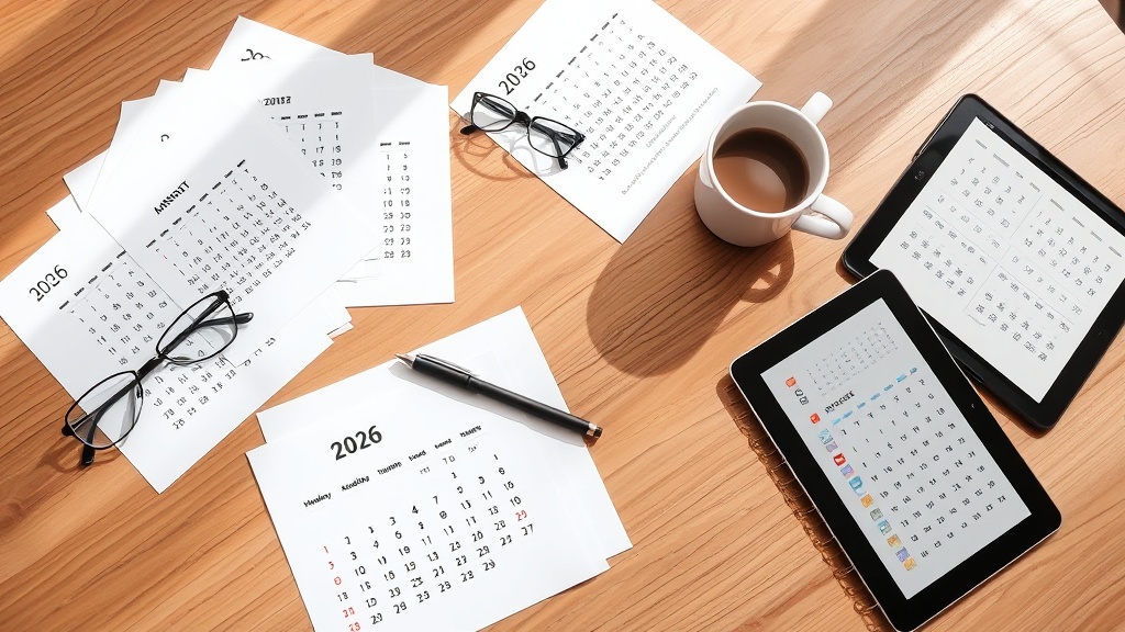 5 Best Printable 2026 Calendars for Quick Access